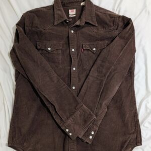Levi's Dark Brown Corduroy Shirt